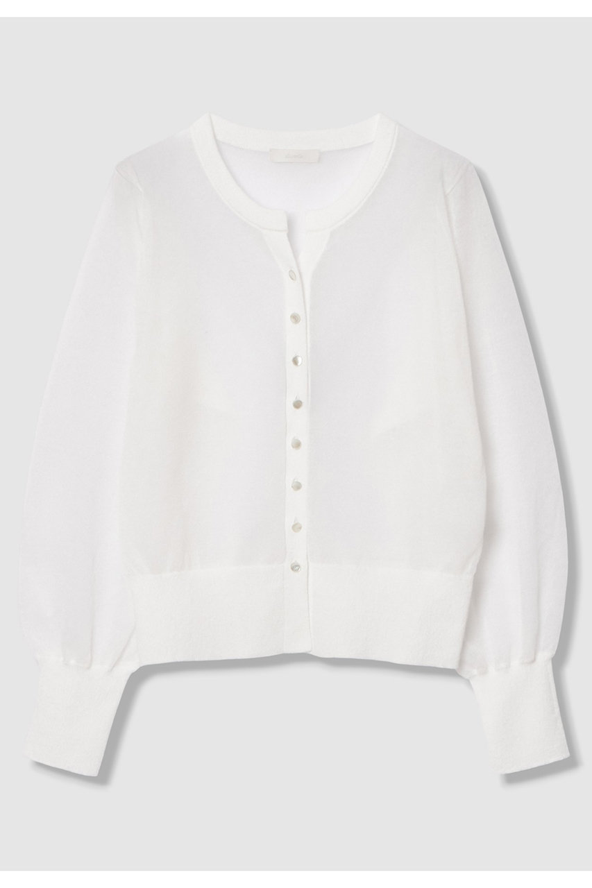 アルアバイル/allurevilleの【予約販売】シアーラミースキッパーカーディガン(オフホワイト/20261016390-92-020)