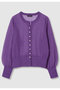 【予約販売】シアーラミースキッパーカーディガン アルアバイル/allureville パープル