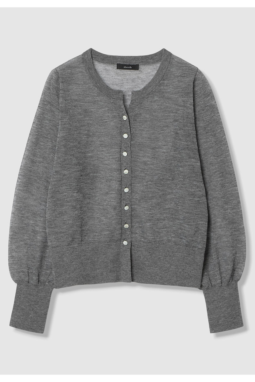 アルアバイル/allurevilleの【予約販売】シアーラミースキッパーカーディガン(グレー/20261016390-92-020)