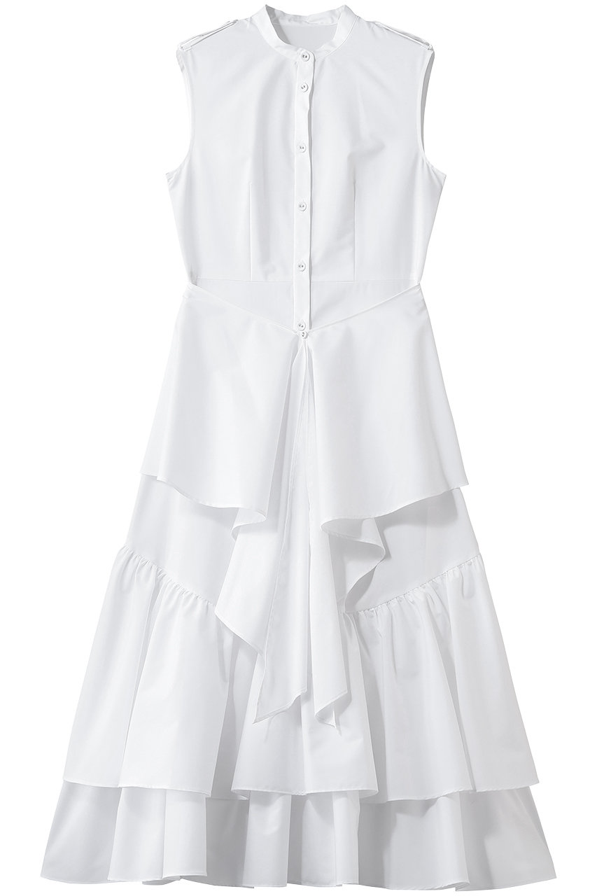 アルアバイル/allurevilleの【LOULOU WILLOUGHBY】レイヤードレープワンピース(オフホワイト/21261014220-95-010)