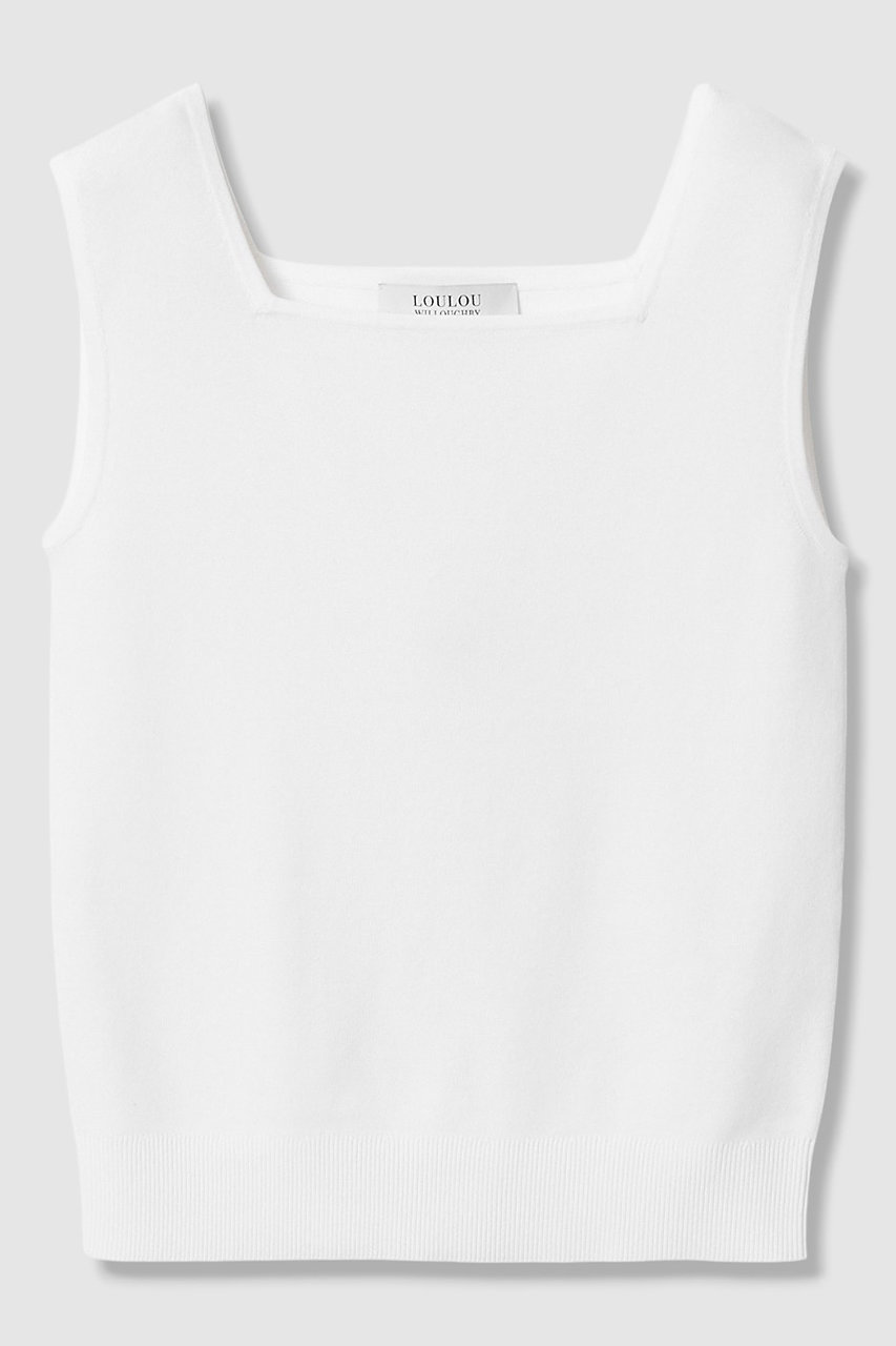 アルアバイル/allurevilleの【予約販売】【LOULOU WILLOUGHBY】スクエアタンク(オフホワイト/21261016310-95-020)