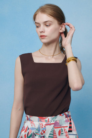 アルアバイル/allurevilleの【予約販売】【LOULOU WILLOUGHBY】スクエアタンク(110100/110101)