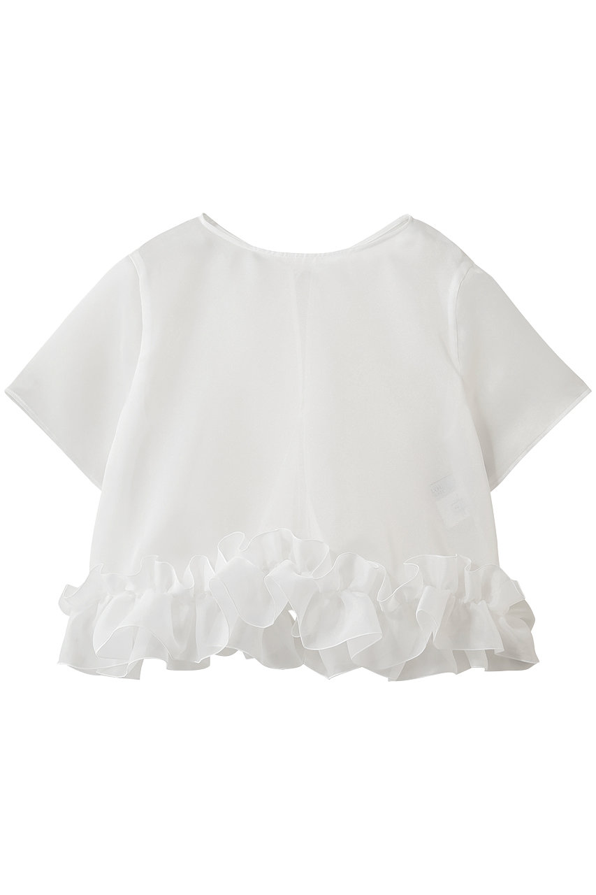 アルアバイル/allurevilleの【LOULOU WILLOUGHBY】2WAYシアーブラウス(ホワイト/21261013270-01-020)