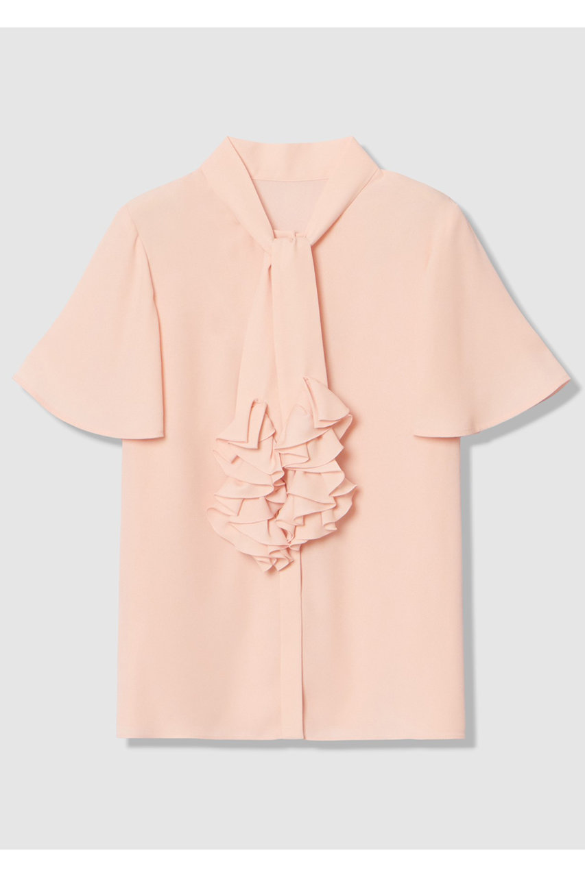 【LOULOU WILLOUGHBY】ペタルフリルフレアスリーブブラウス