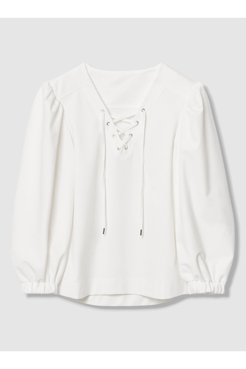 アルアバイル/allurevilleの【予約販売】【LOULOU WILLOUGHBY】モックロディレースアップマリンプルオーバー(オフホワイト/21261015050-95-020)