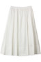 【LOULOU WILLOUGHBY】ポリエステルコットングログランギャザースカート アルアバイル/allureville ホワイト