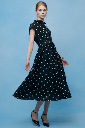 アルアバイル/allurevilleの【予約販売】【LOULOU WILLOUGHBY】オーガンドットワンピース(110500/110503)