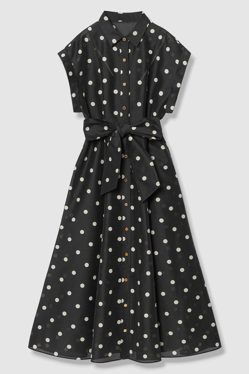 アルアバイル/allurevilleの【予約販売】【LOULOU WILLOUGHBY】オーガンドットワンピース(ブラック/21261014410-95-020)