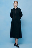 【LOULOU WILLOUGHBY】タックパフシャツワンピース