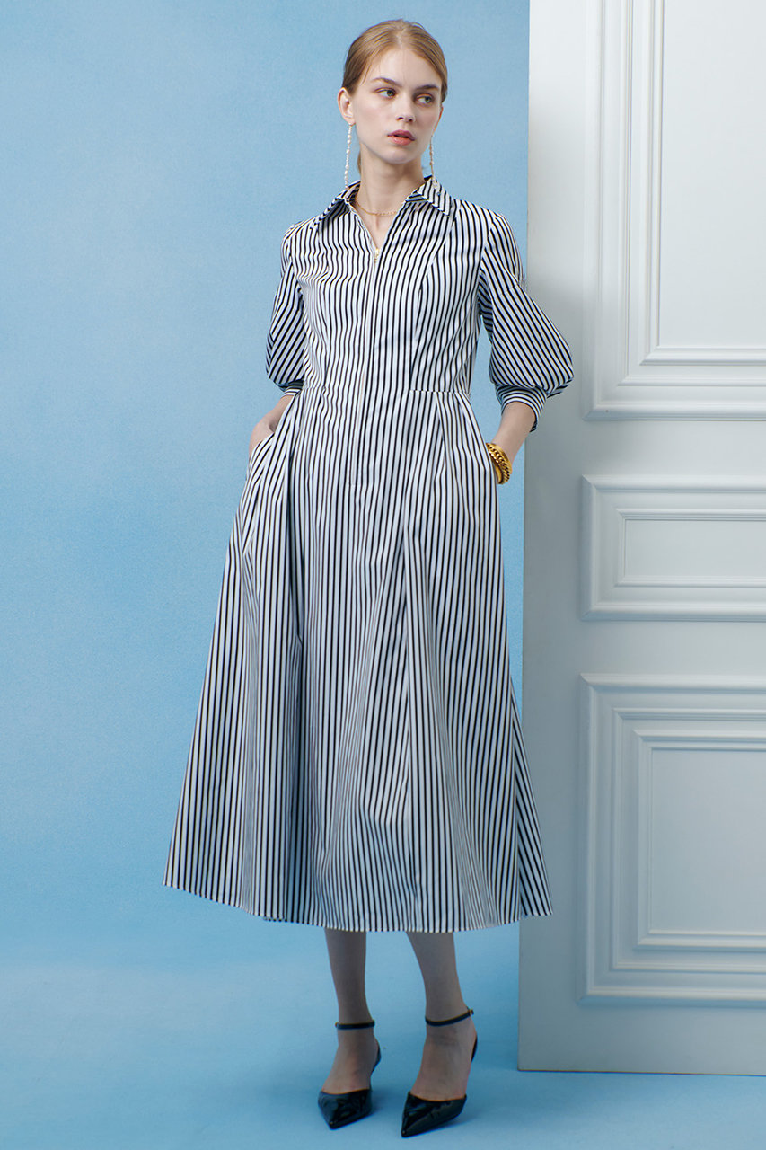 アルアバイル/allurevilleの【予約販売】【LOULOU WILLOUGHBY】タックパフシャツワンピース(ブラック系/21261014420-98-020)