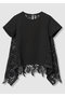 【予約販売】【LOULOU WILLOUGHBY】レースドッキングロングTシャツ アルアバイル/allureville ブラック1