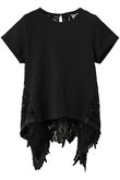 【LOULOU WILLOUGHBY】レースドッキングロングTシャツ
