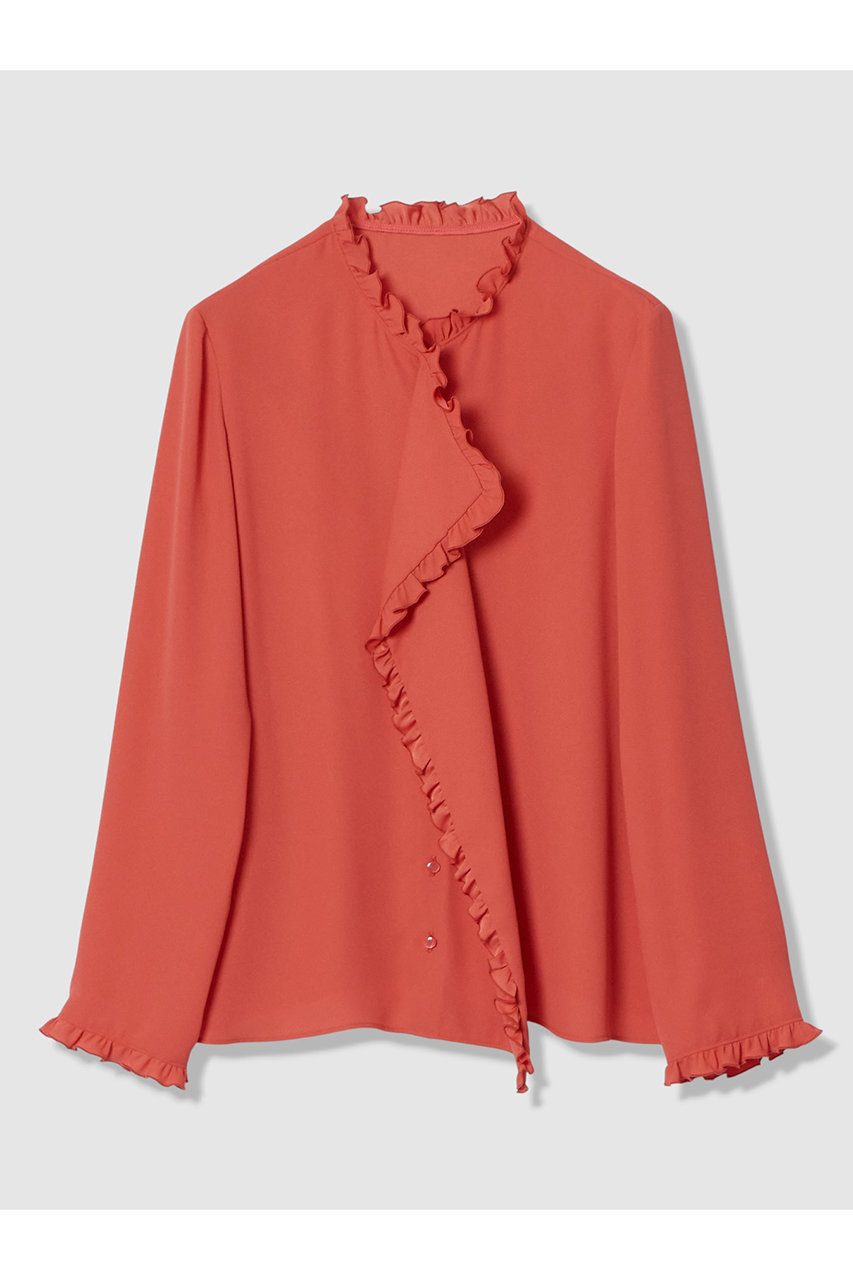 アルアバイル/allurevilleの【予約販売】【LOULOU WILLOUGHBY】ヘムフリルドレープブラウス(レッド/21261013220-43-020)