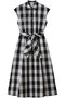 【LOULOU WILLOUGHBY】スラブギンガムシャツワンピース アルアバイル/allureville ブラック