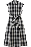 【LOULOU WILLOUGHBY】スラブギンガムシャツワンピース