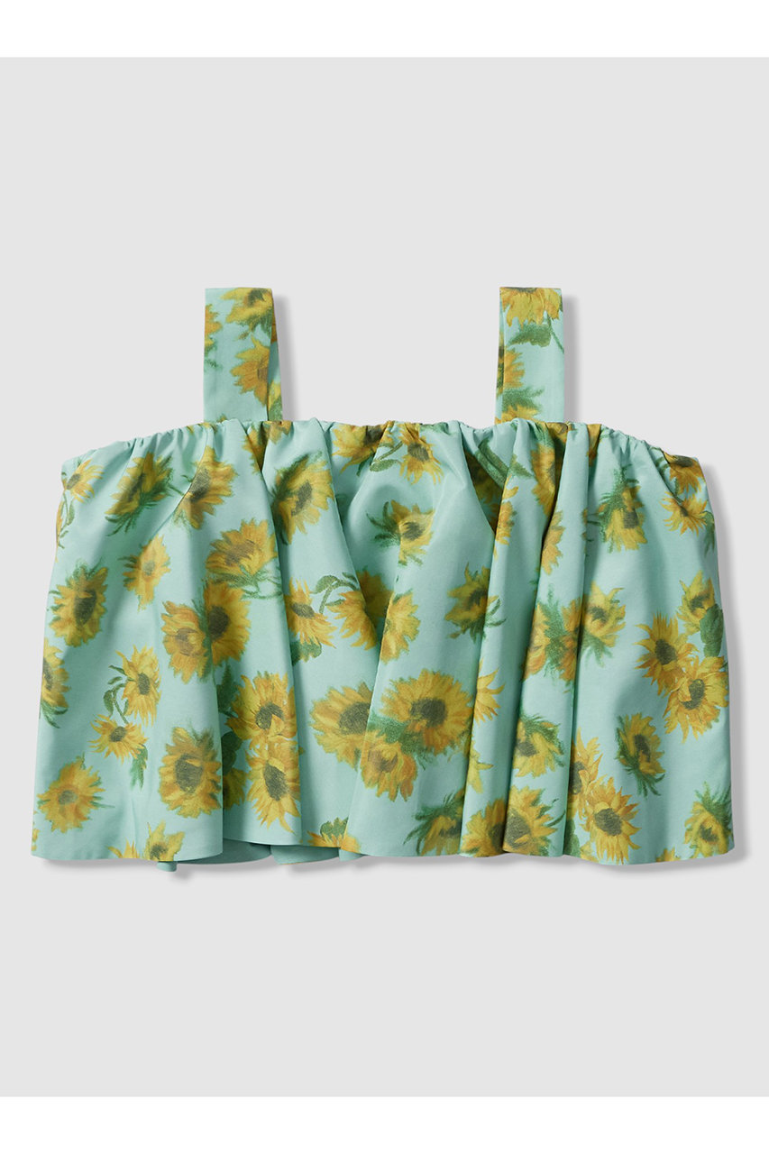 アルアバイル/allurevilleの【予約販売】【LOULOU WILLOUGHBY】サンフラワープリントブラウス(グリーン系/21261013190-74-020)