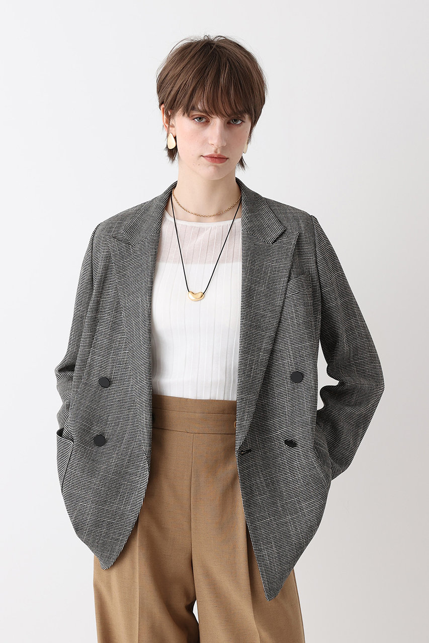 アルアバイル/allurevilleの【予約販売】トリッカーカラミダブルジャケット(ブラック/20261010200-95-020)