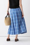 【予約販売】オンブレーチェックタックスカート アルアバイル/allureville