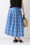 【予約販売】オンブレーチェックタックスカート アルアバイル/allureville