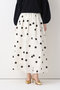 【予約販売】ポルカドットスカート アルアバイル/allureville アイボリー