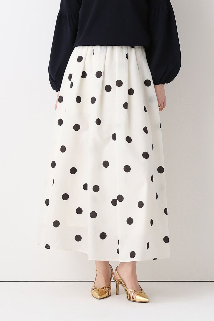 アルアバイル/allurevilleの【予約販売】ポルカドットスカート(アイボリー/20261011160-65-020)