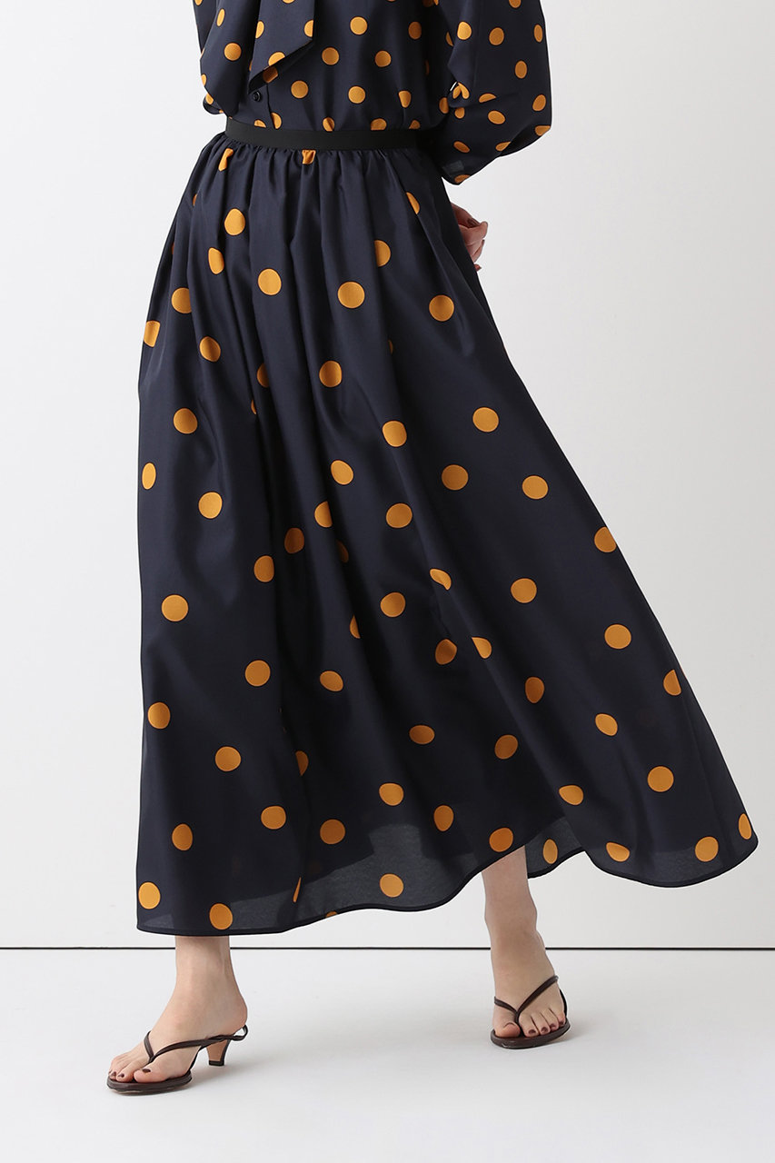 アルアバイル/allurevilleの【予約販売】ポルカドットスカート(ネイビー/20261011160-65-020)