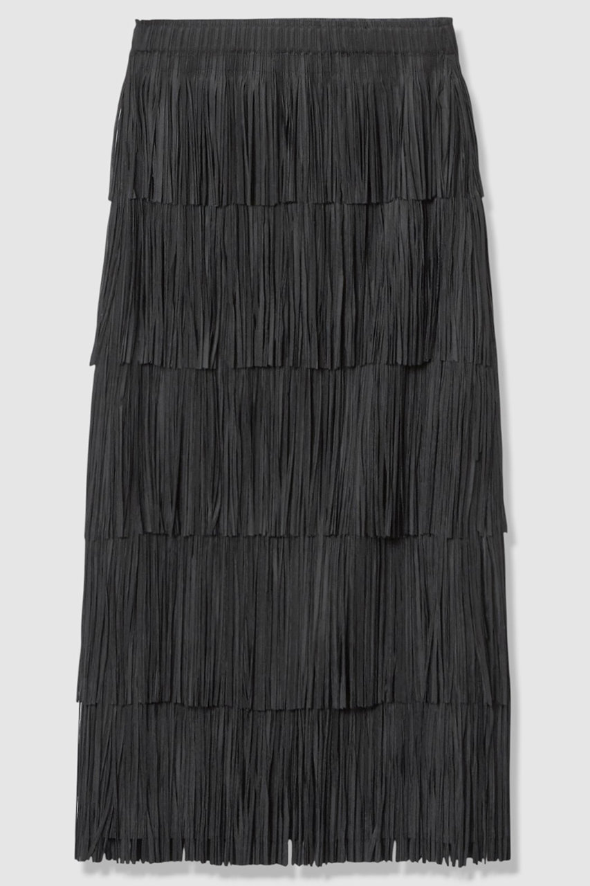 アルアバイル/allurevilleの【予約販売】プリーツフリンジスカート(ブラック/20261011180-95-020)