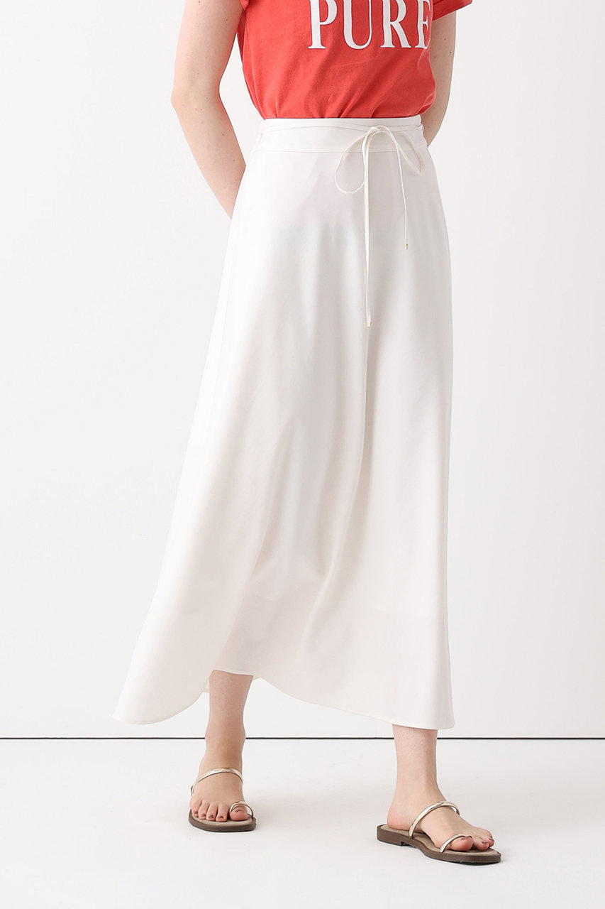 アルアバイル/allurevilleのフィブリルバヤスナロースカート(ホワイト/20261011200-65-020)