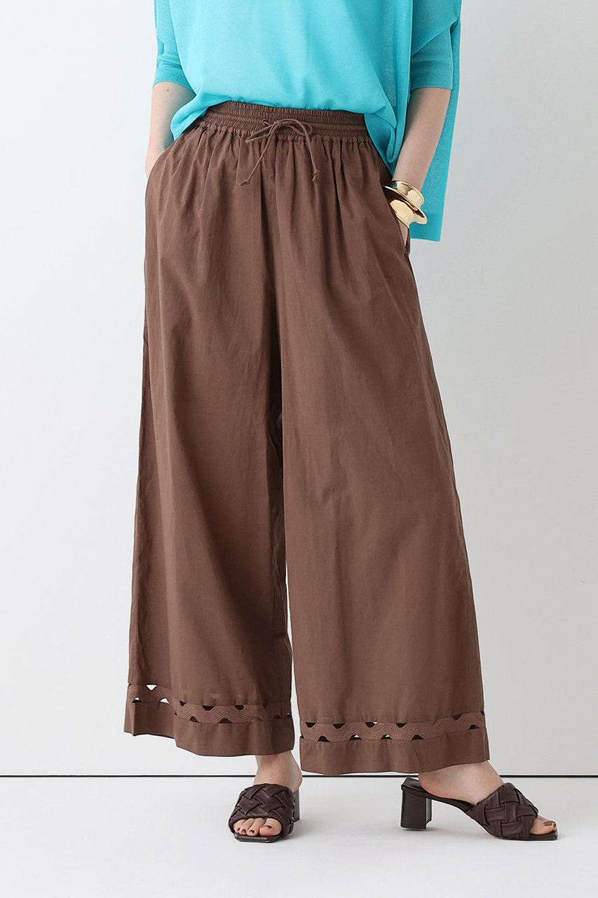 アルアバイル/allurevilleの【予約販売】ウェーブレースイージーパンツ(ブラウン/20261012160-81-020)