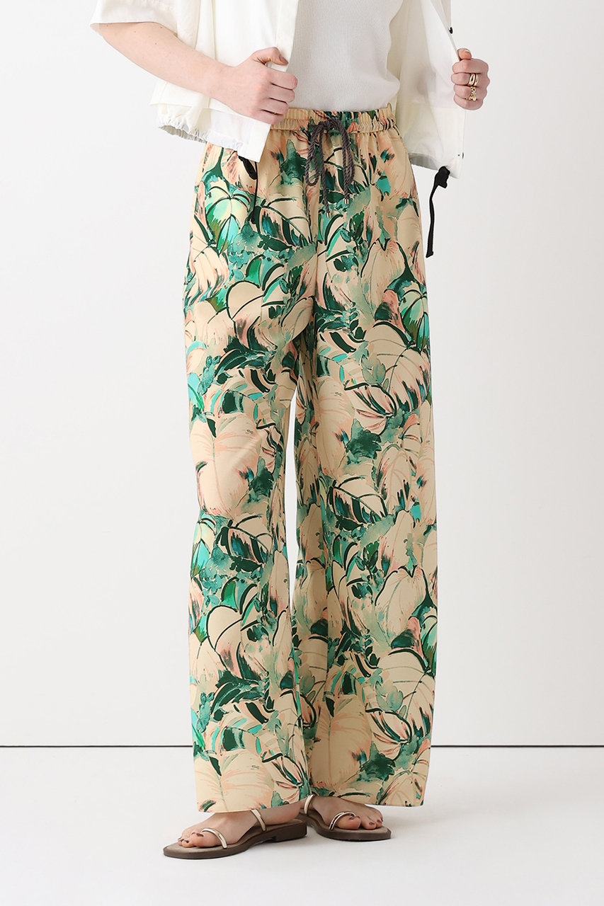 アルアバイル/allurevilleの【予約販売】ボタニカルプリントパンツ(ベージュ/20261012220-11-020)