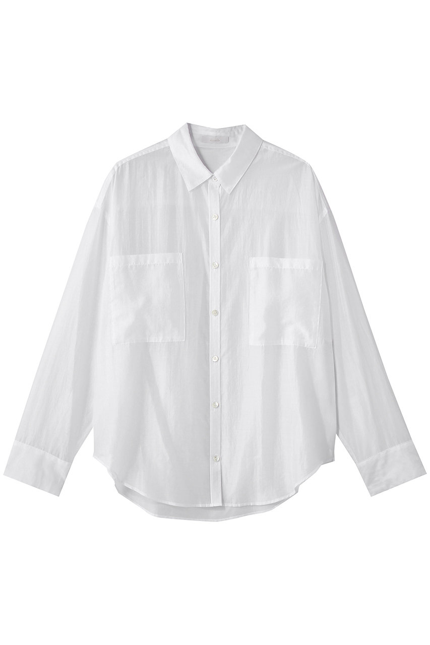 アルアバイル/allurevilleのオーガンシアーシャツ(ホワイト/20261013290-01-020)