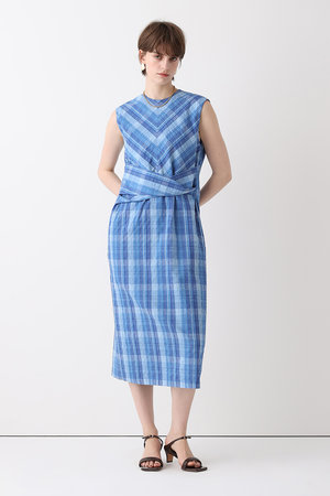 アルアバイル/allurevilleの【予約販売】オンブレチェックツイストワンピース(110500/110503)