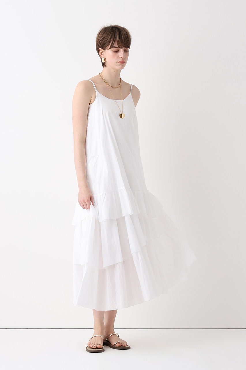 アルアバイル/allurevilleの【予約販売】イレギュラーティアードキャミワンピース(ホワイト/20261014200-61-020)