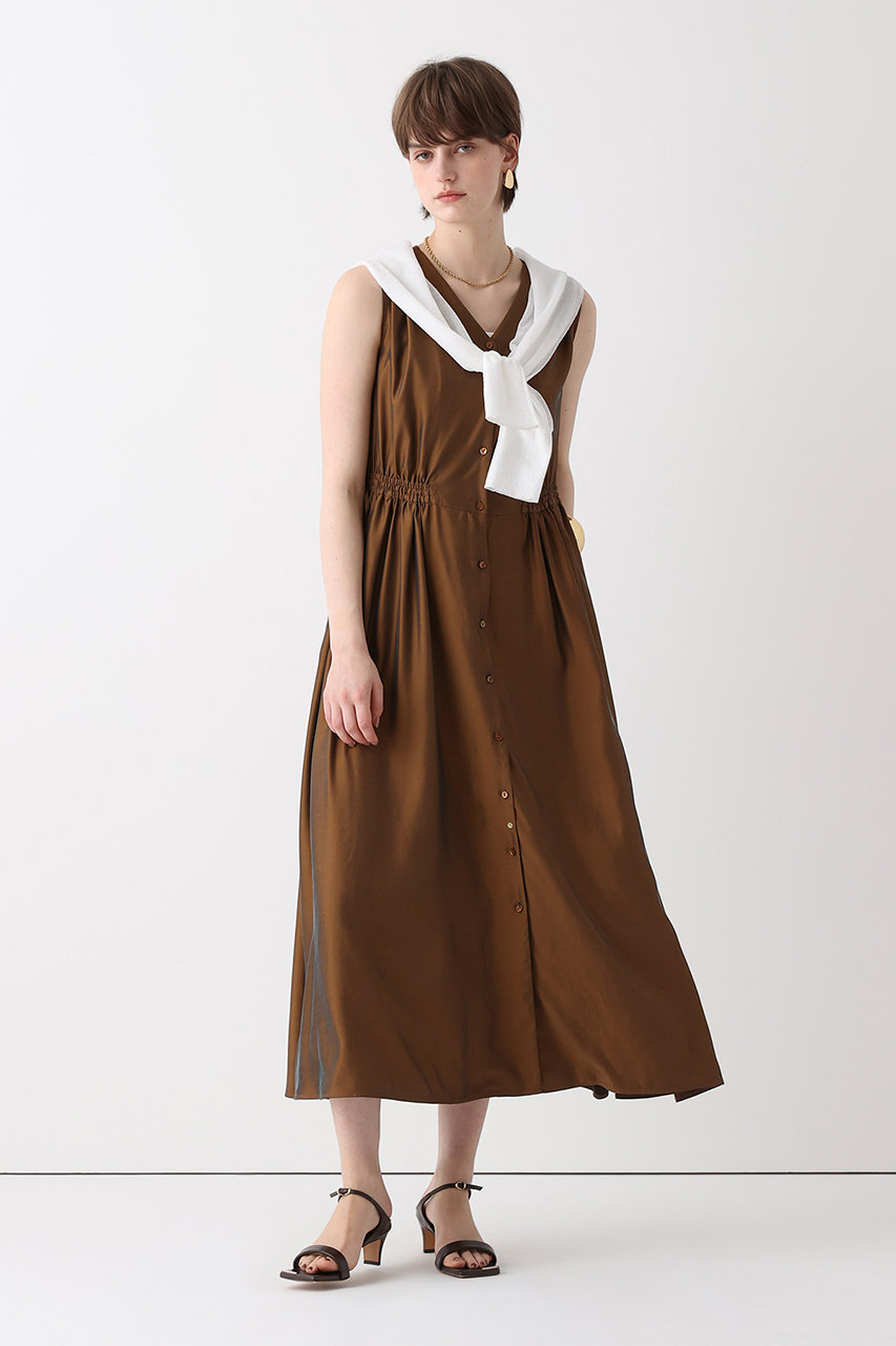 アルアバイル/allurevilleの【予約販売】ドロストオープンドレス(ブラウン/20261014250-81-020)