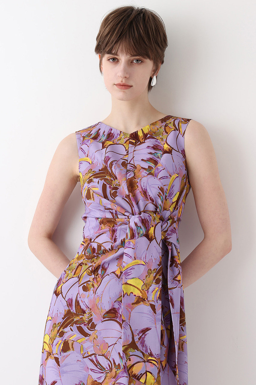 アルアバイル/allurevilleの【予約販売】ボタニカルプリントワンピース(パープル/20261014280-51-020)