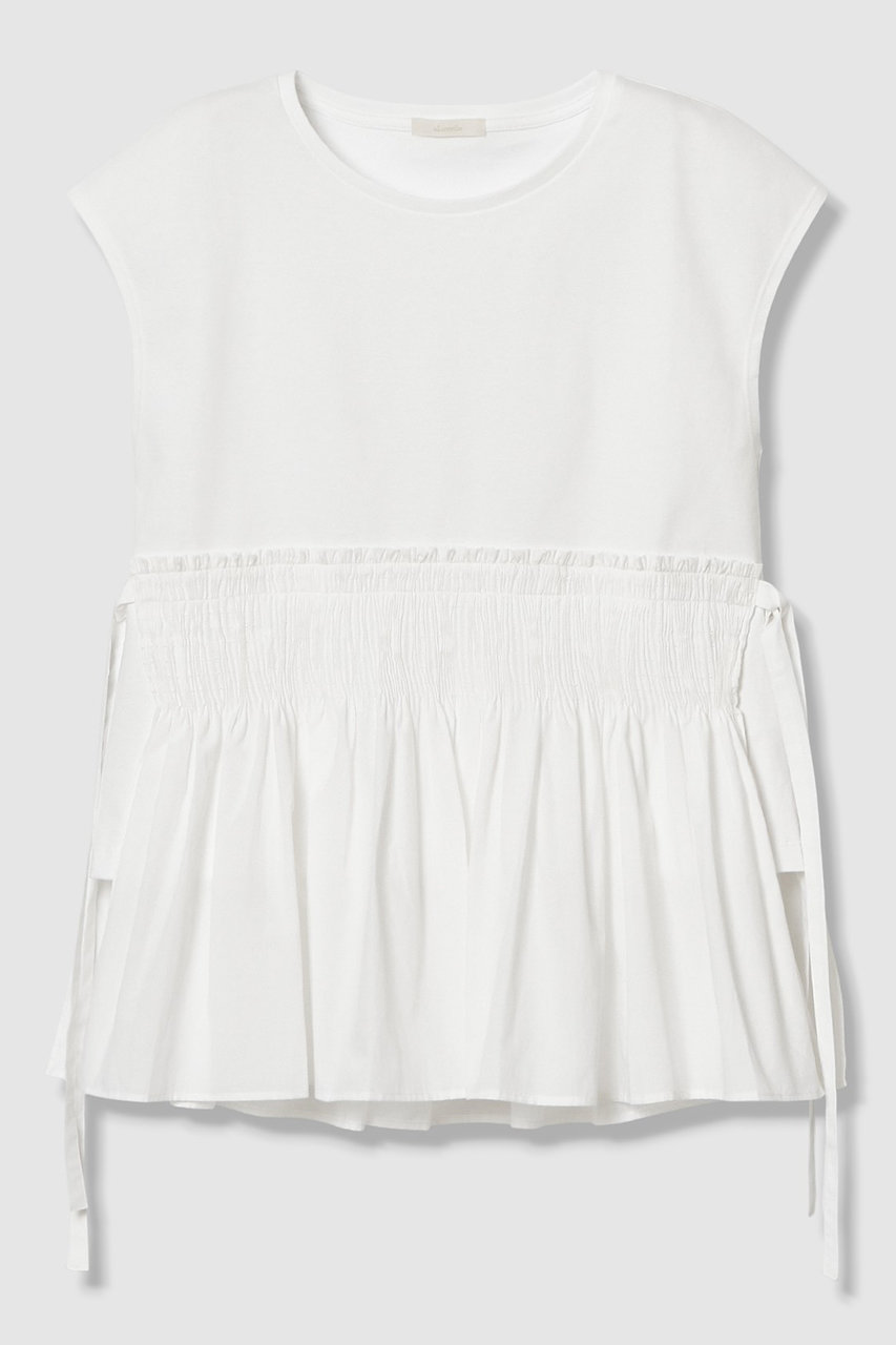 アルアバイル/allurevilleの【予約販売】刺繍プリーツペプラムプルオーバー(オフホワイト/20261015120-95-020)