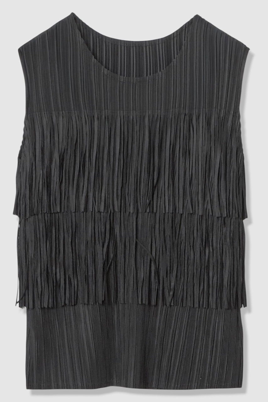 アルアバイル/allurevilleの【予約販売】プリーツフリンジプルオーバー(ブラック/20261015180-18-020)