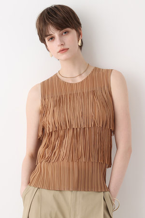 アルアバイル/allurevilleの【予約販売】プリーツフリンジプルオーバー(110100/110101)