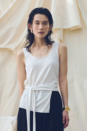 アルアバイル/allurevilleの【予約販売】コットンシルクリネンタンクトップ(110300/110301)