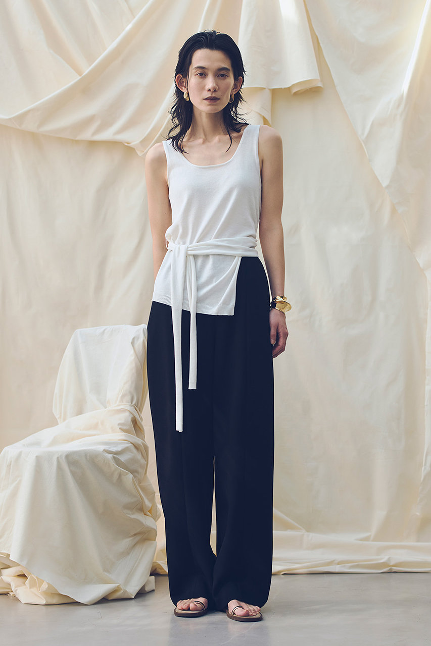 アルアバイル/allurevilleの【予約販売】コットンシルクリネンタンクトップ(オフホワイト/20261016220-94-020)