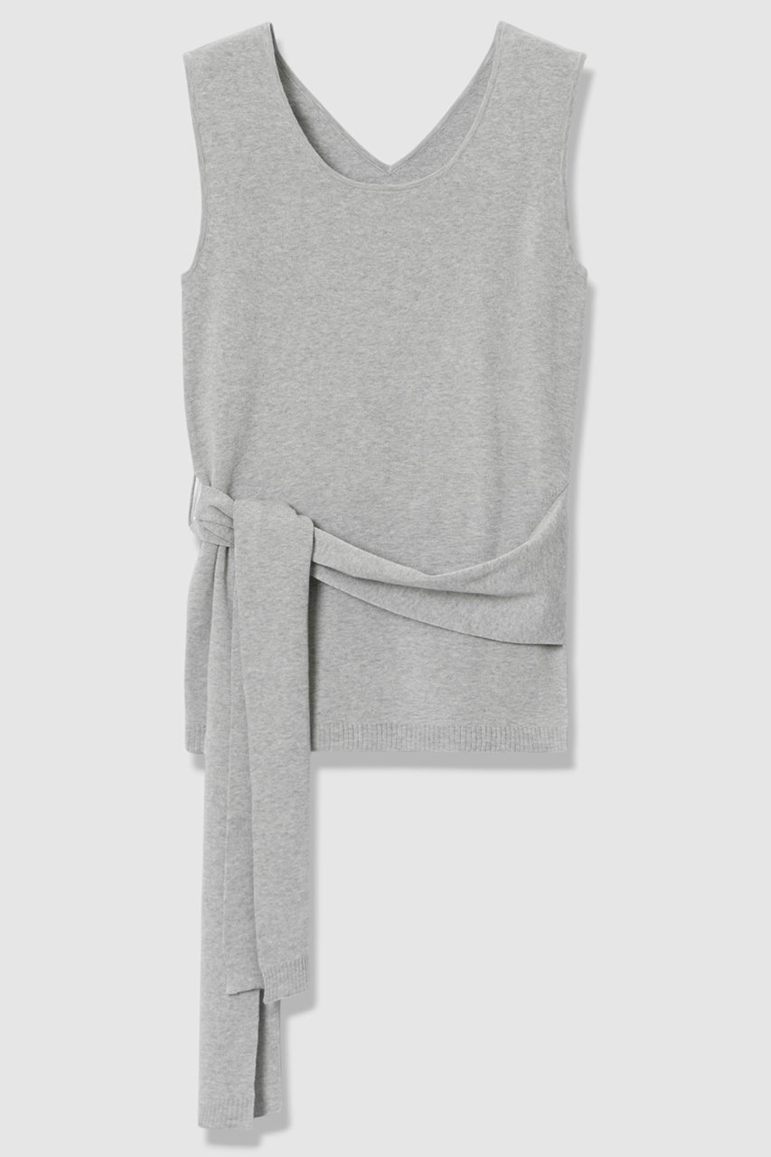 アルアバイル/allurevilleの【予約販売】コットンシルクリネンタンクトップ(ライトグレー/20261016220-94-020)