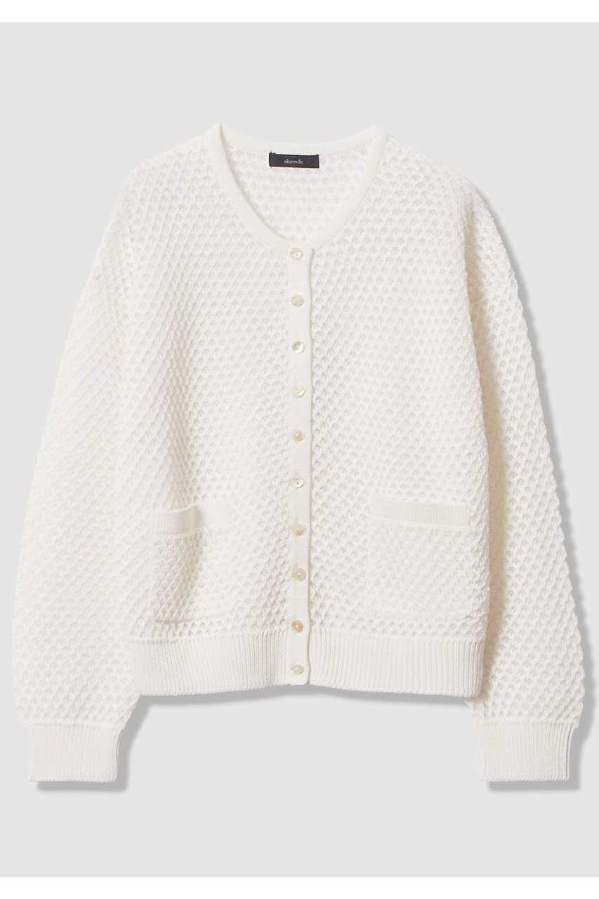 アルアバイル/allurevilleの【予約販売】透かし編みカーディガン(オフホワイト/20261016320-61-020)