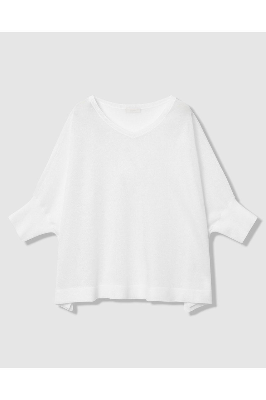 アルアバイル/allurevilleのシャイニーシアープルオーバー(オフホワイト/20261016340-91-020)