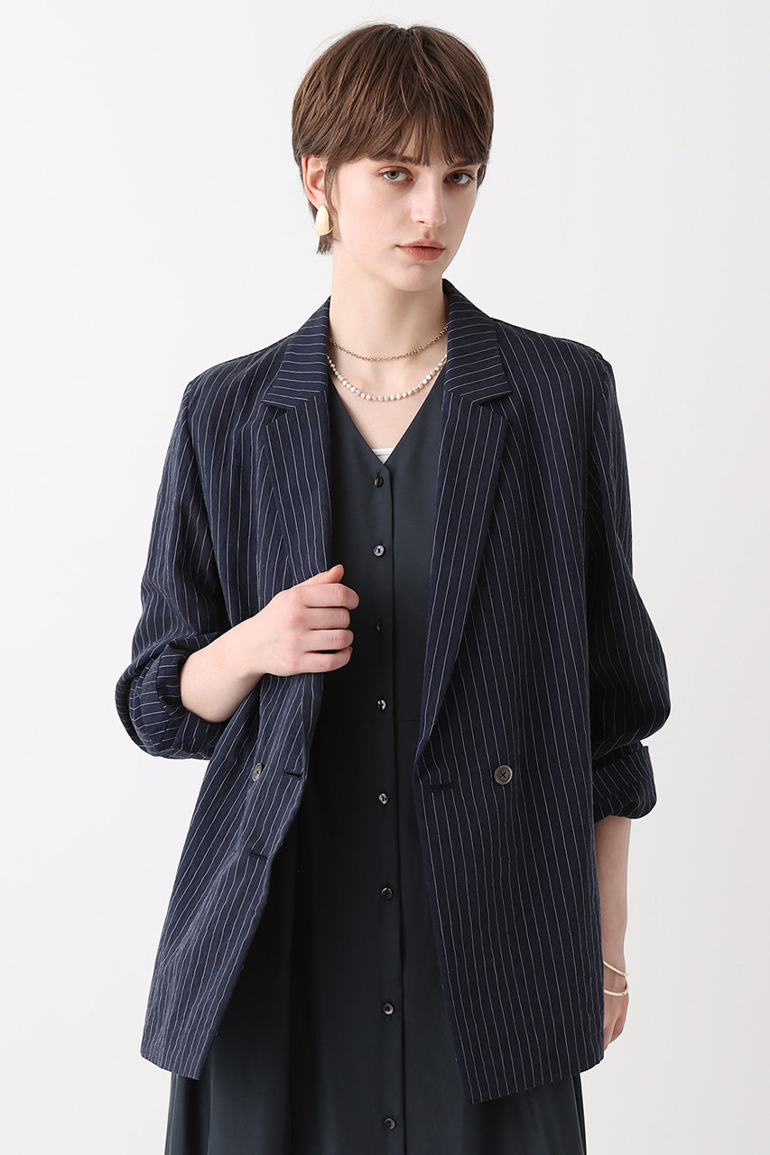 アルアバイル/allurevilleの【予約販売】シアーストライプジャケット(ネイビー/20261010210-65-020)