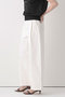 【予約販売】ホワイトデニムワイドレッグパンツ アルアバイル/allureville