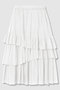 【予約販売】イレギュラーティアードスカート アルアバイル/allureville ホワイト