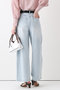 【予約販売】ブリーチデニムワイドレッグパンツ アルアバイル/allureville