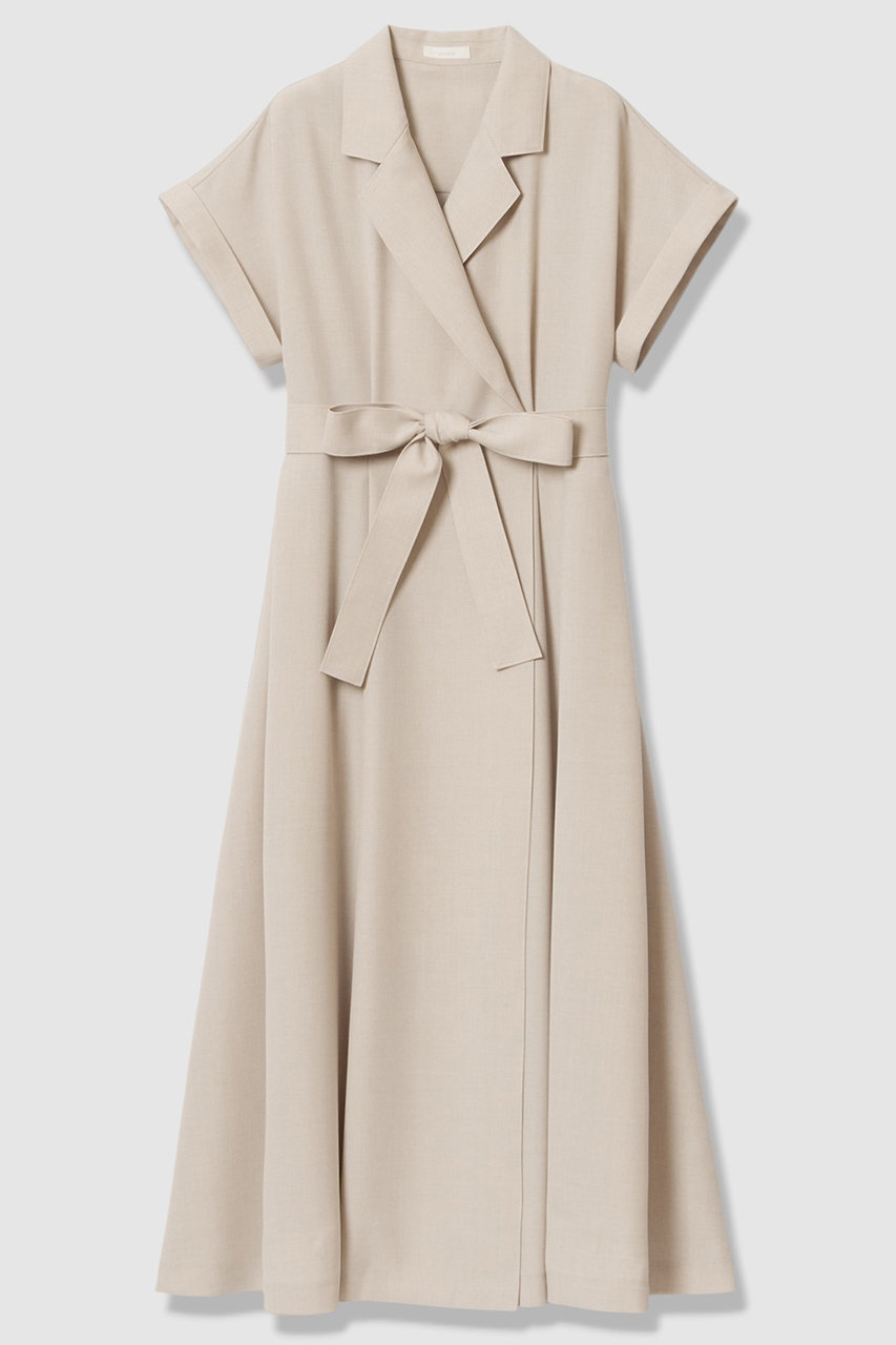 アルアバイル/allurevilleの【予約販売】フレンチスリーブラップワンピース(グレージュ/20261014290-65-020)