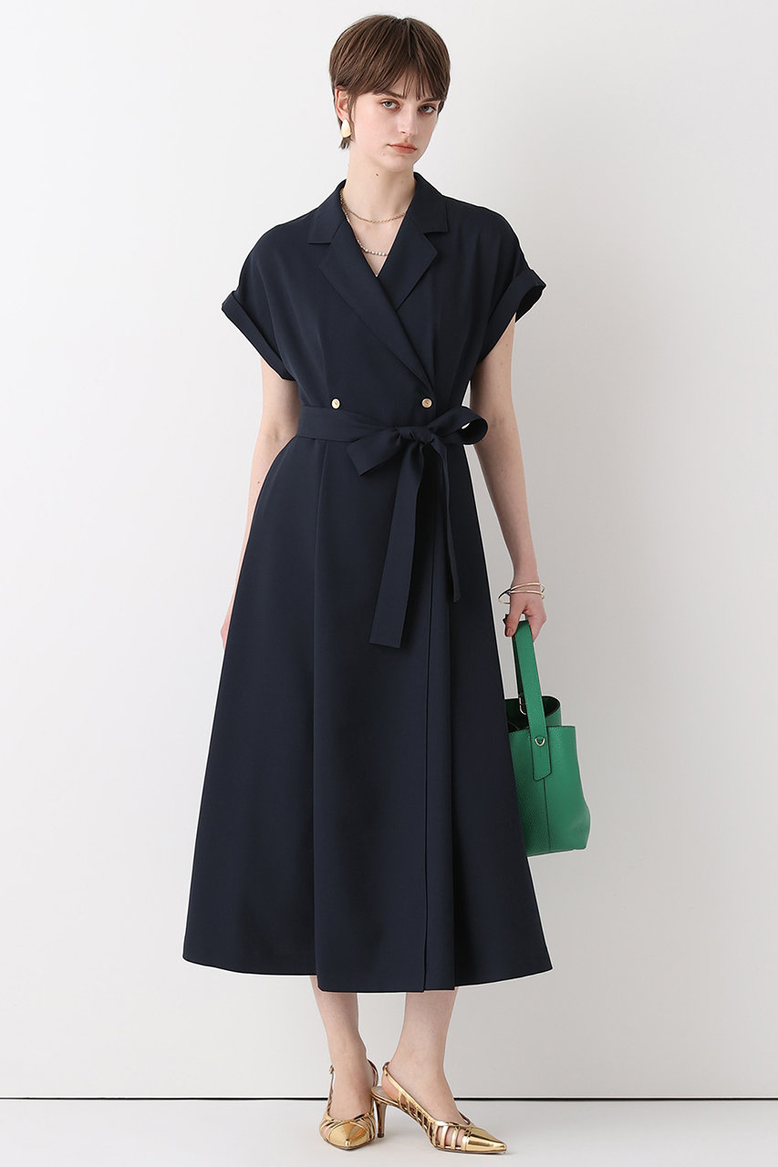 アルアバイル/allurevilleの【予約販売】フレンチスリーブラップワンピース(ネイビー/20261014290-65-020)