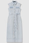 【予約販売】ブリーチデニムワンピース アルアバイル/allureville ライトブルー